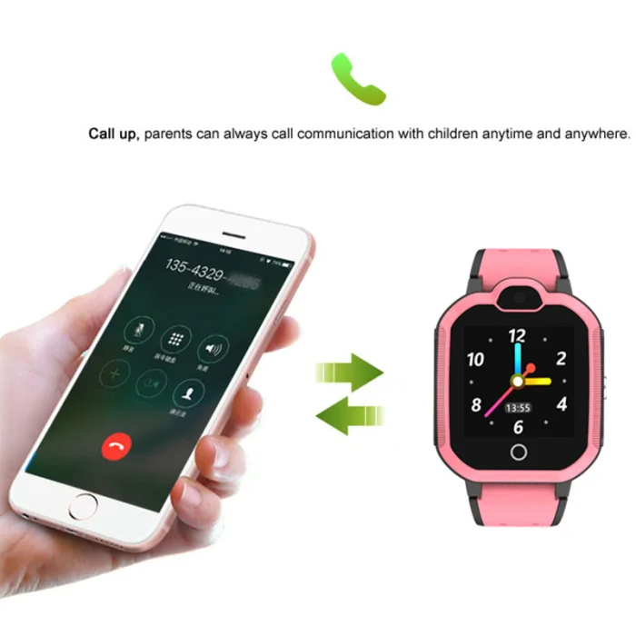 Kids 4G Smart Watch GPS Locator Dual-Core Alarm Bluetooth WiFi for Children Gift PUO88