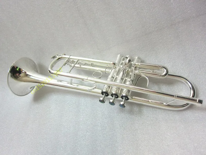 Trumpet High quality Trumpet LT180S-43 silver Plated Musical instruments Super Professional performance pin