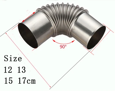Dia 6cm 90pipe 12cm DANCHEL наружная труба из нержавеющей стали для плиты - Цвет: Dia 6cm 90pipe 12cm