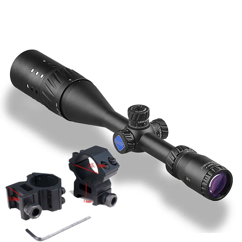 DISCOVERY VT-1 4.5-18X50AOE Riflescope Illumination Mil Dot Reticle Hunting Scopes Optics Gun Weapon Sights - Цвет: low 20mm mount