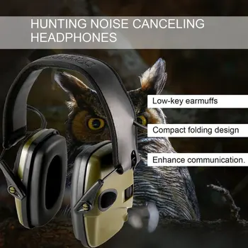 

Outdoor Hunting Noise Canceling Headphones Electronic Shooting Ear Defenders / Clay Pigeon Hunting Ear Muffs