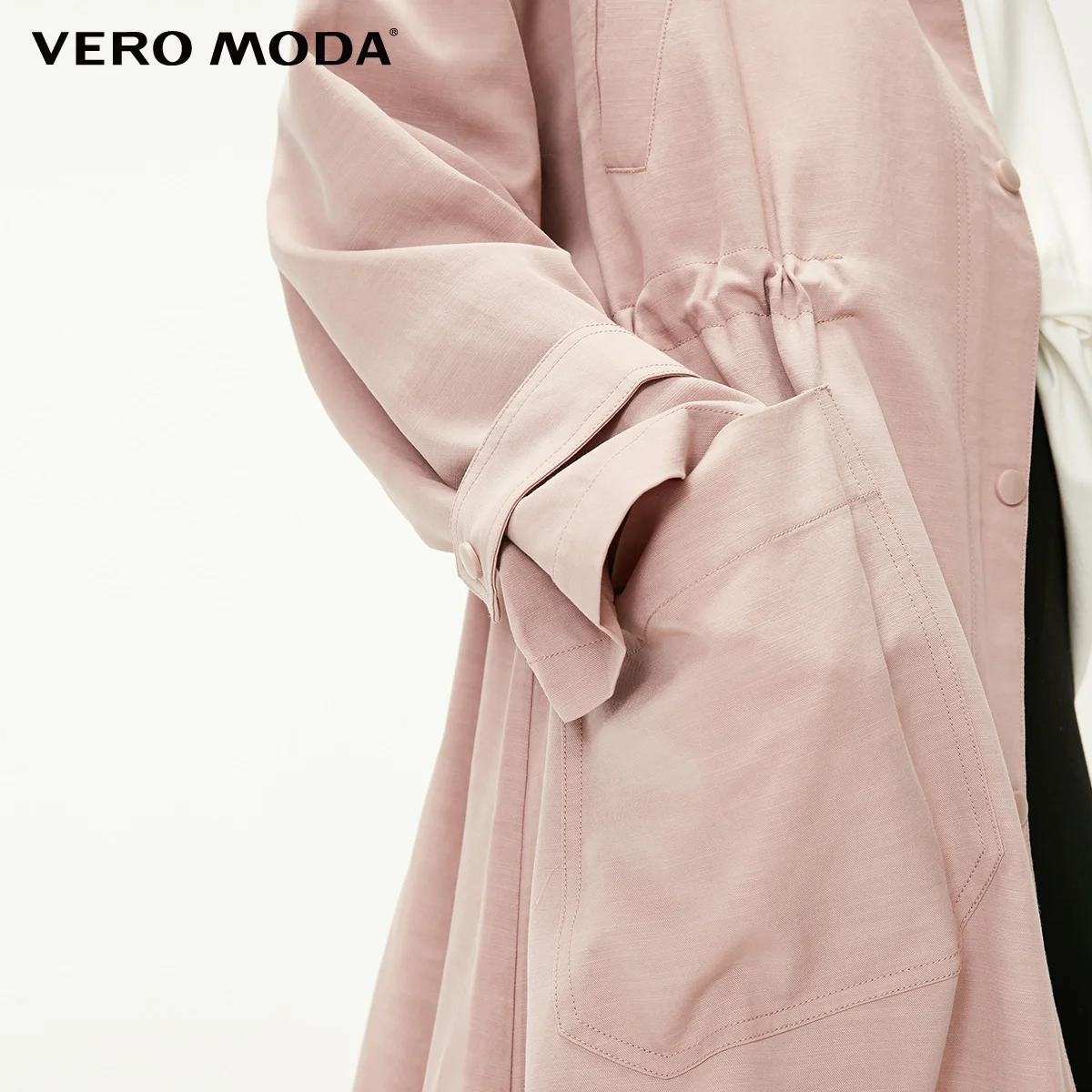 Vero Moda Тренч с короткими рукавами и кулиской | 319121529