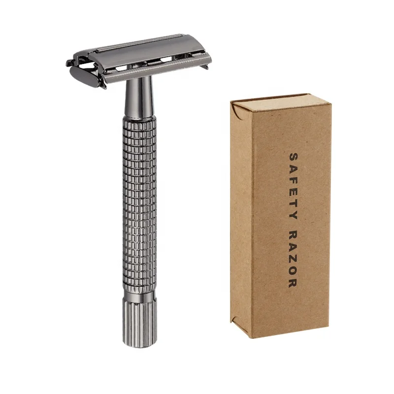Long Handle Metal Butterfly Razor with 10 Blades