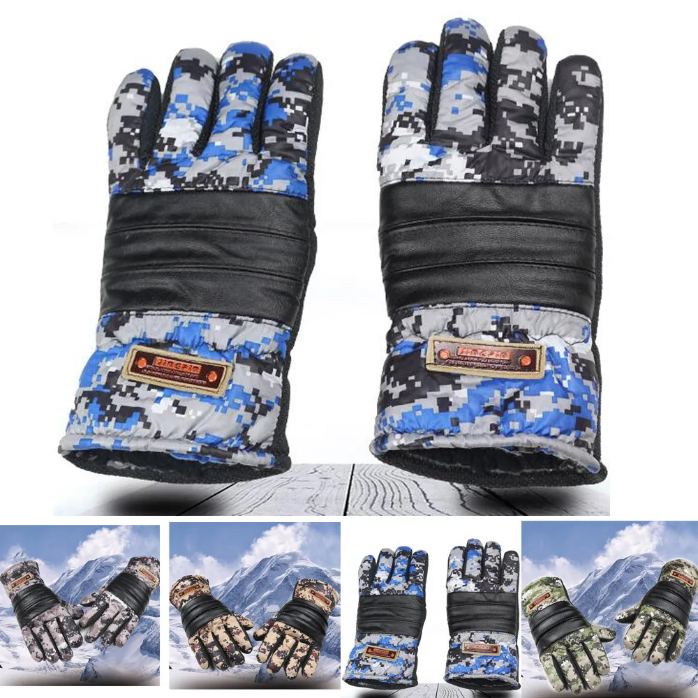Winter‘s Gloves Camouflage Outdoor Sports Mitten Keep Warm Riding Cycling Thickening Tactical Driving Glove Guantes Handschoenen