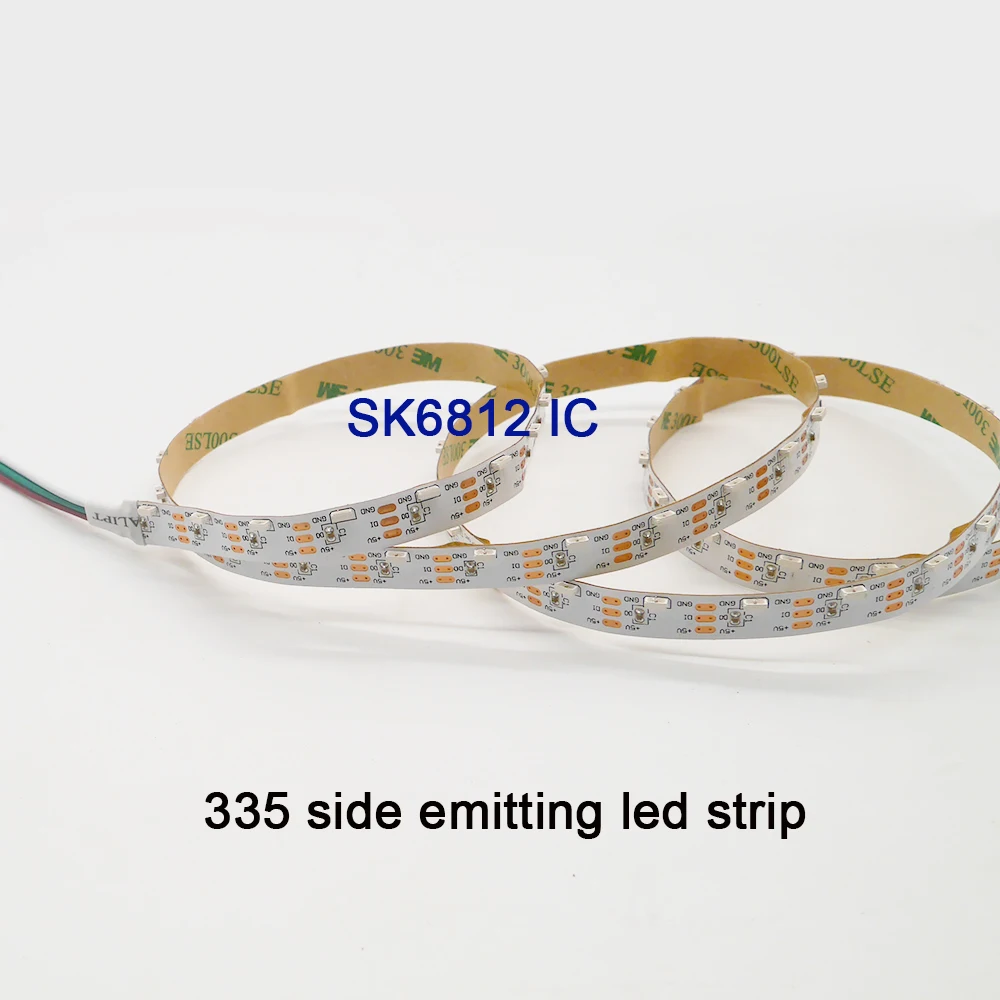  DC5V 5m address 60 leds/m WS2812B SK6812 IC 300leds gesteuert seite emittierende 335 digital LED st