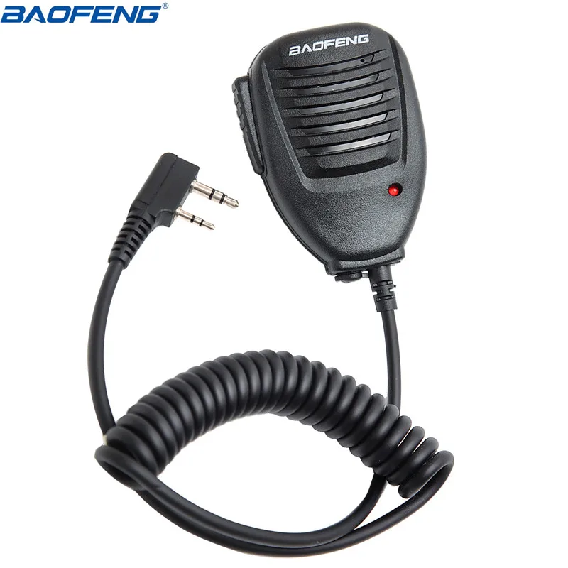 2 шт. Baofeng ручной микрофон Динамик микрофон для Baofeng UV-5R BF-888S UV-S9 GT-3 UV-82 плюс двухстороннее радио иди и болтай Walkie Talkie “иди и УФ 5R