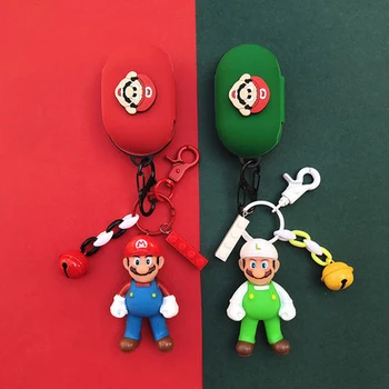 

Cartoon Mario Silicone Case Dustproof Drop Scratch Resistant Protective Cover for Samsung Galaxy Buds Sports Bluetooth Earbuds