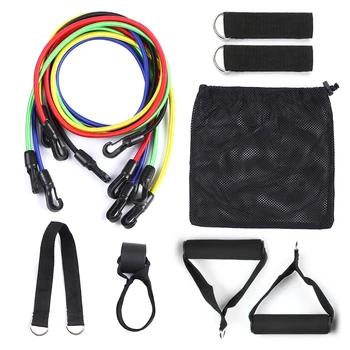 

11 PCS Fitness Resistance Bands Set Fitness Elastic Bands Rope Pull Exercise Training Bands Elastic Expander Fitness Gym Yoga