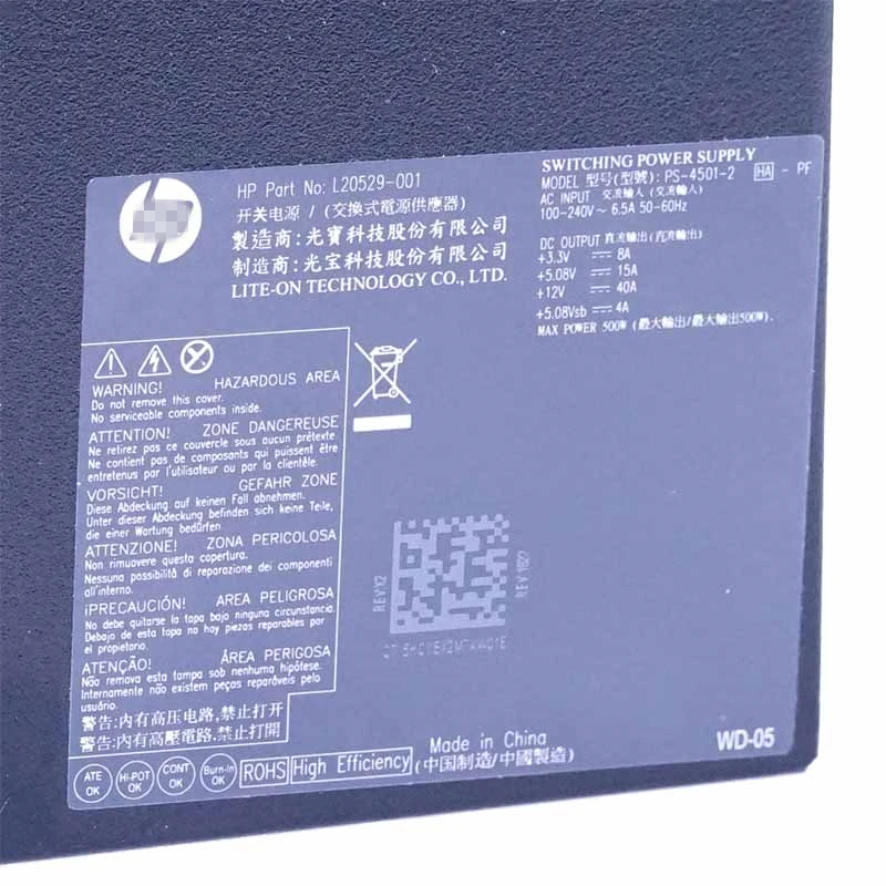 Блок питания для hp 870 875 880 900 GA1 500W Питание PS-4501-2