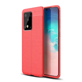 

100 pcs For Samsung S11 Phone Protective Smartphone Soft Litchi striae Shockproof TPU Case For Galaxy S11E