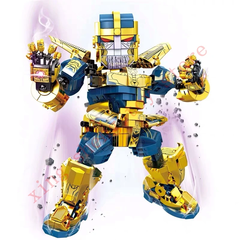 

SY1319 Miracle Avengers Heroes Assembled Golden Superhero Sanos Set Model Building Blocks Children's Educational Toys Gifts