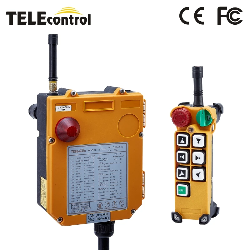 

Industrial Remote Controller Switches F24-6D Hoist Crane Remote Control Lift Crane 220V 380V 110V 12V 24V 36V