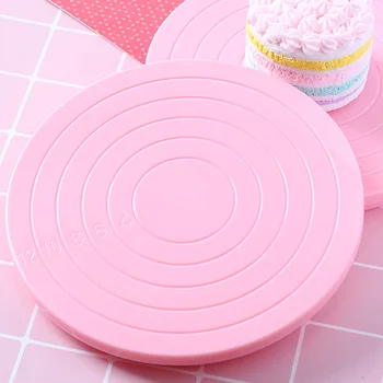 

Plastic Cake Rotating Revolving Plate Decorating Turntable Display Stand