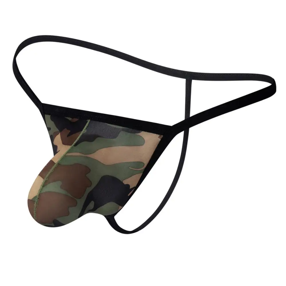 

Free Shipping G-string gay underpants low-waisted sexy man camouflage string B129