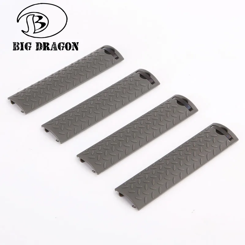 Emersongear Emerson ERGO Стиль Алмазная планка кронштейна крышка 4 шт Handguard панель страйкбол винтовка рельс крышка Тактический аксессуар - Цвет: OD