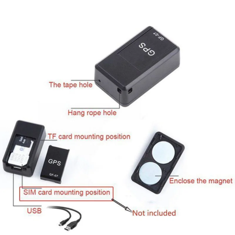 GPS Echtzeit-Tracking-Locator GSM GPRS Tracking Anti-Verloren Aufnahme Tracking Device Locator Trac