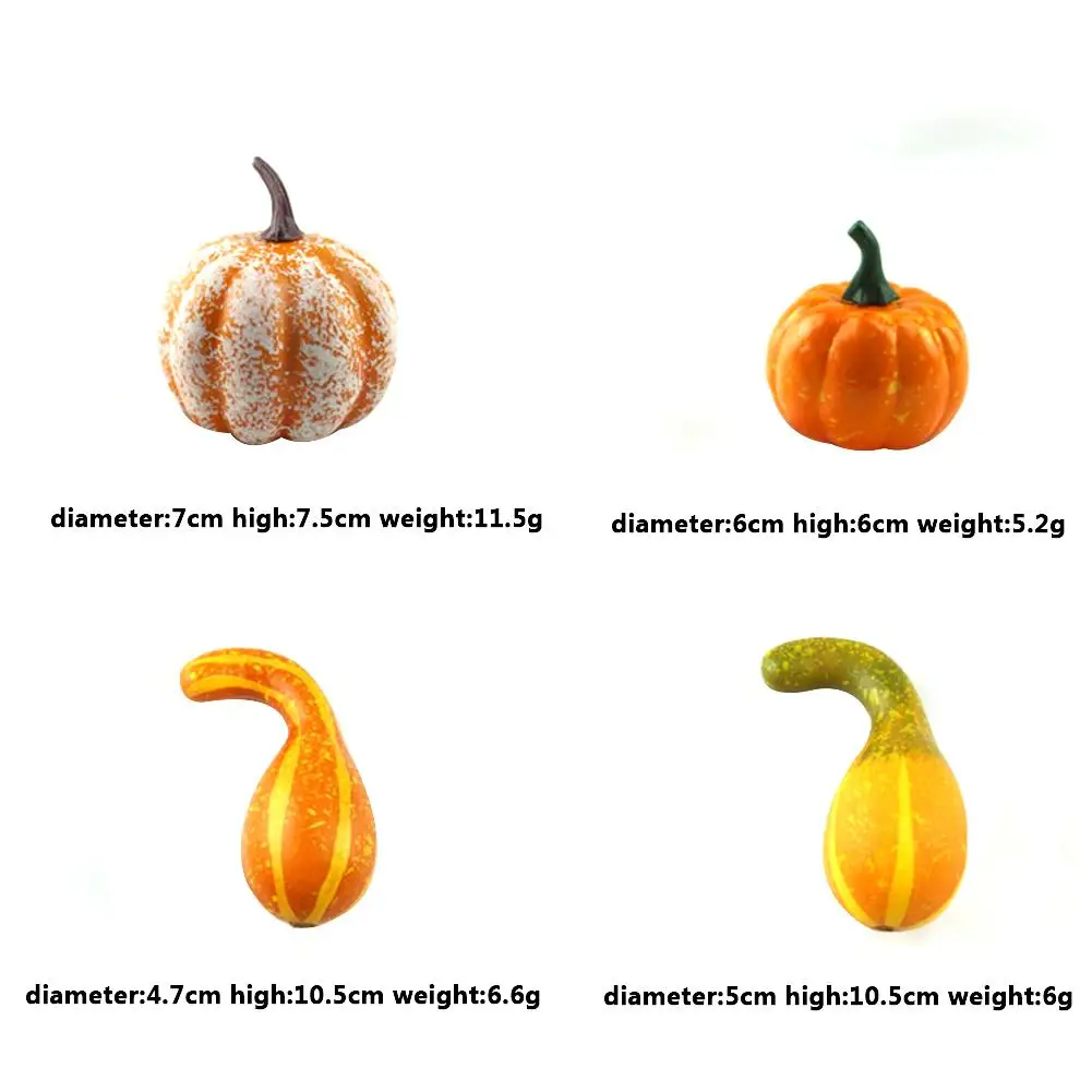166 шт. искусственные осенние мини тыквы листья желуди фотоаксессуары для