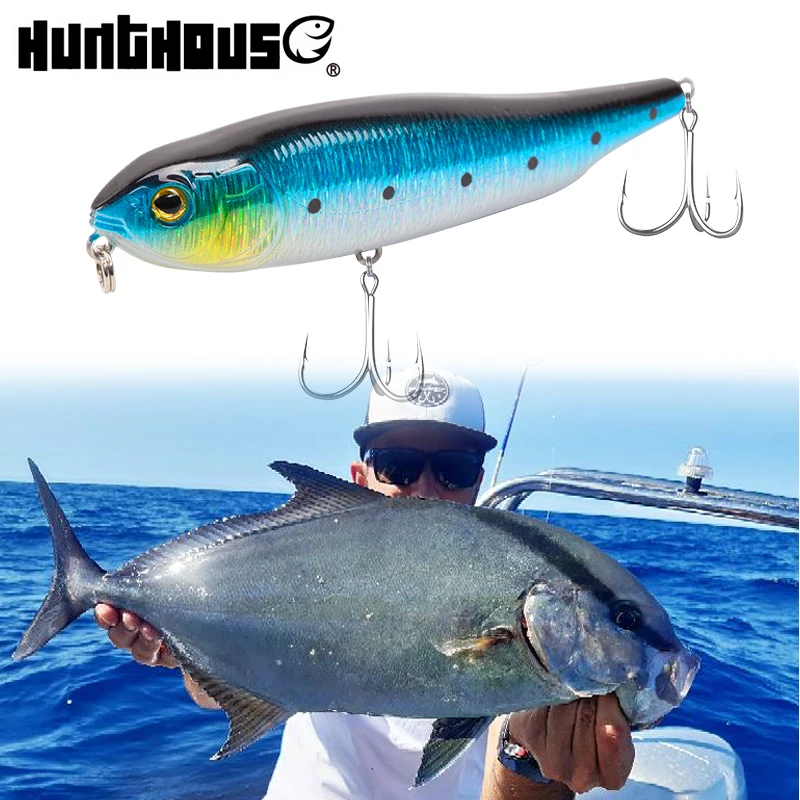 

Hunthouse TRIGYA pencil fishing lure 80&95mm 7.5&14g floating fencil bait top water baits for fishing pike bass fish