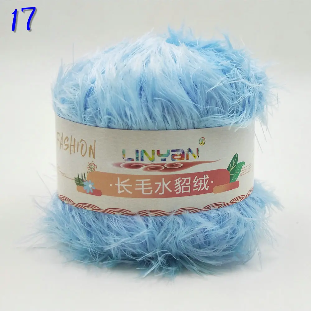 picture color 10 шт.* 50 г Коралловая норковая Флокированная меховая мохеровая кашемировая пряжа для вязания шерстяная вязаная ручная вязка крючком laine tricoter t50 - Цвет: picture color
