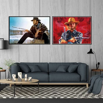 

Clint Eastwood Bundle Fine Art Film Wall Art Painting Poster Pictures Home Decor Stickers and Prints Movie Star