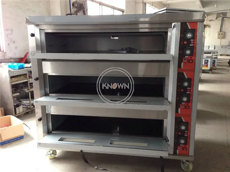 High Quality Automatic Commercial Baking Oven 3 Layer 9 Tray Gas Bread Oven / Bakery Machine