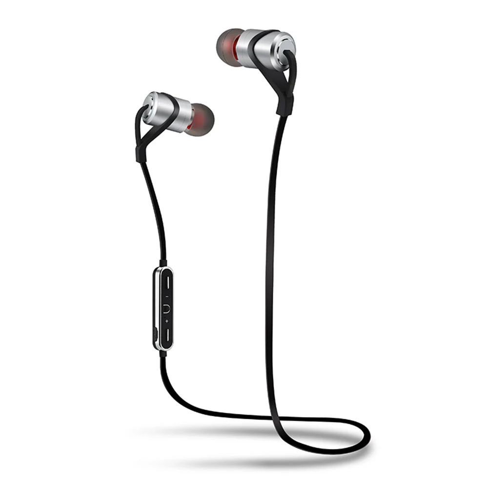 FELYBY D9s True Беспроводная bluetooth-гарнитура спортивные водонепроницаемые металлические наушники-вкладыши - Цвет: Silvery