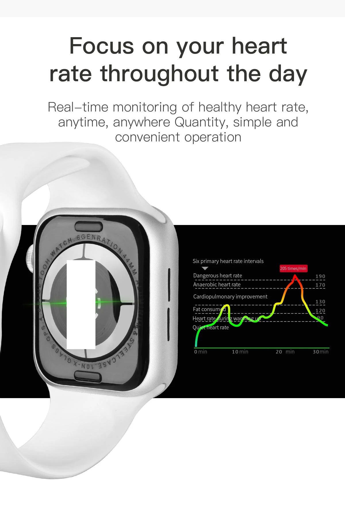 I7 Bluetooth Смарт-часы IWO 12 жизнь водонепроницаемый мониторинг сердечного ритма спортивный браслет умные часы с камерой для мужчин и женщин