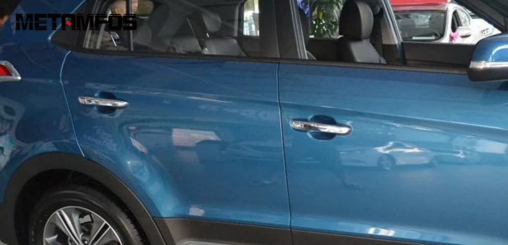 Для hyundai Cantus Creta ix25- хромированная дверная ручка Крышка отделка Декоративная рамка внешние автомобильные аксессуары