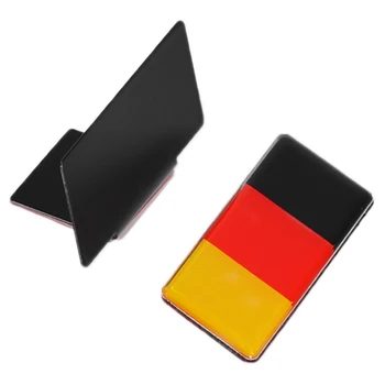 

1pc German Flag Grille Emblem Badge For Volkswagen Scirocco GOLF 7 Golf 6 Polo GTI VW Tiguan for Audi A4 A6 Car Accessories
