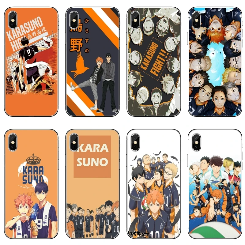 volleyball Haikyuu Anime For Xiaomi Mi 9 8 SE Pro A1 A2 Lite 6 6X 5 5s 5x note mix 2s 3 max 2 soft tup cover case | Мобильные