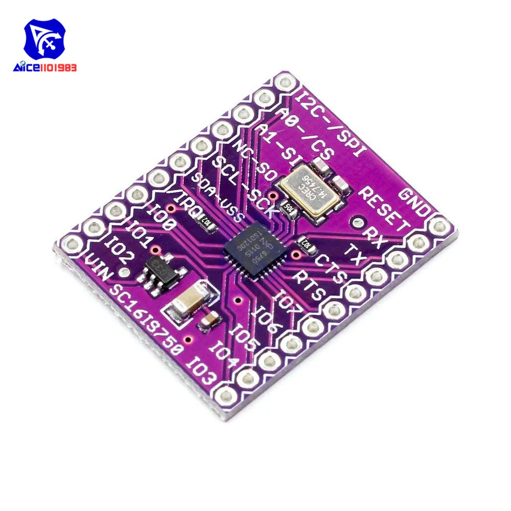 Diymore CJMCU 750 SC16IS750 Single UART с интерфейсом I2C Bus/SPI|Интегральные схемы| |