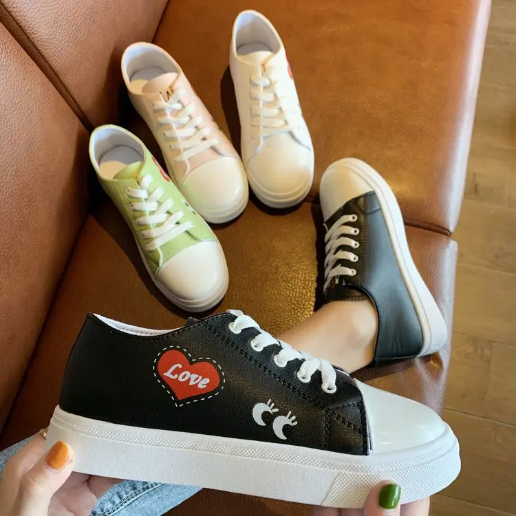 

Canvas Shoes Children Trendy Shoes Versatile Korean-style Trend Cloth Shoes Summer Breathable Cool Students Hip Hop Flat Shoes W