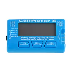 Для Rc Cellmeter 8 цифровой аккумулятор устройство проверки емкости баланс зарядное устройство Servo тестер