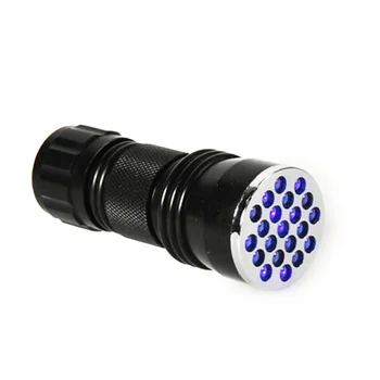 

1pc UV LED Flashlight Waterproof UV LED Flashlight Handheld LED Blacklight Flashlight 21-LED 395nm LED Flashlight for Market
