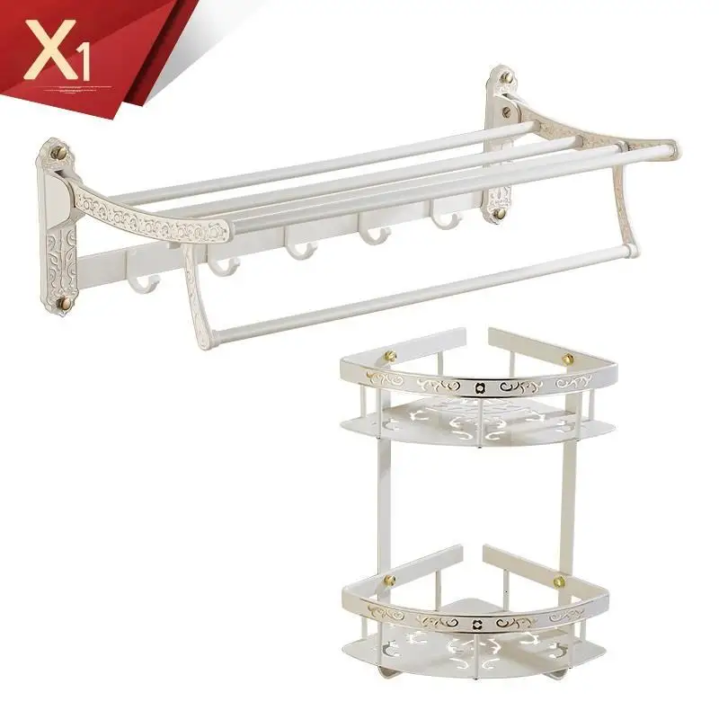 Mural Bagno Etagere Porta Shampoo Hairdryer Holder Meuble Accessories Banheiro Shelves Salle De Bain Wall Bathroom Shelf
