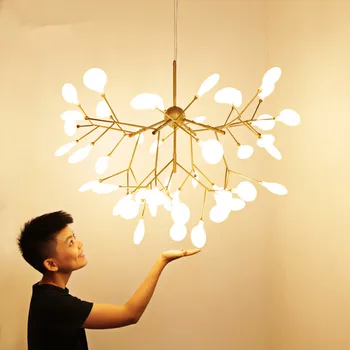 

LED Tree branch chandelier Kitchen Restaurant Bar heracleum lustre salon Lighting Art Decor luminaire hanging light fixtures