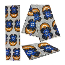 Африканская восковая ткань для лоскутного шитья африканская Ткань 6 ярдов хлопковая ткань Африканская настоящая восковая ткань Анкара ткань для одежды