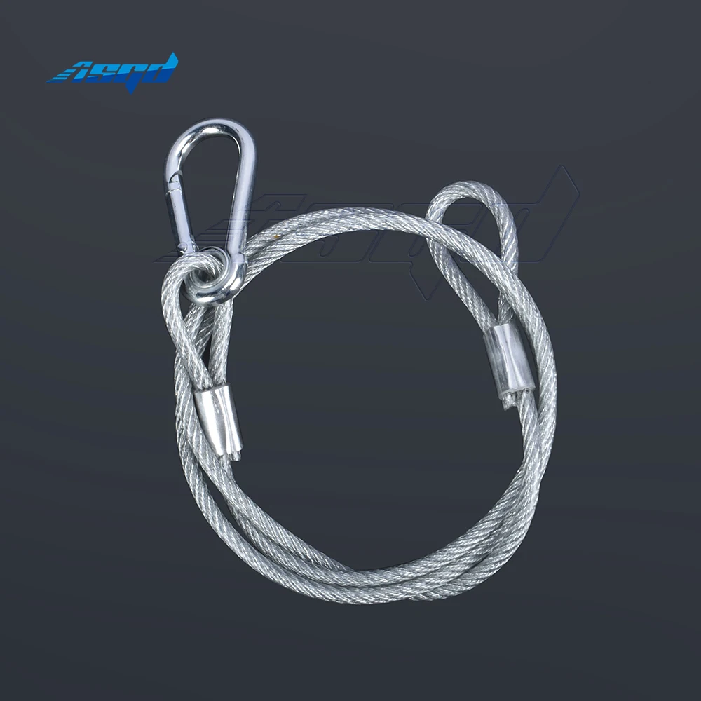 

80CM Length 40KG Load Stage Light Safety Rope Cable Steel Safe Wire For Disco Dj LED Moving Head Par Light Effect Equipment ASGD