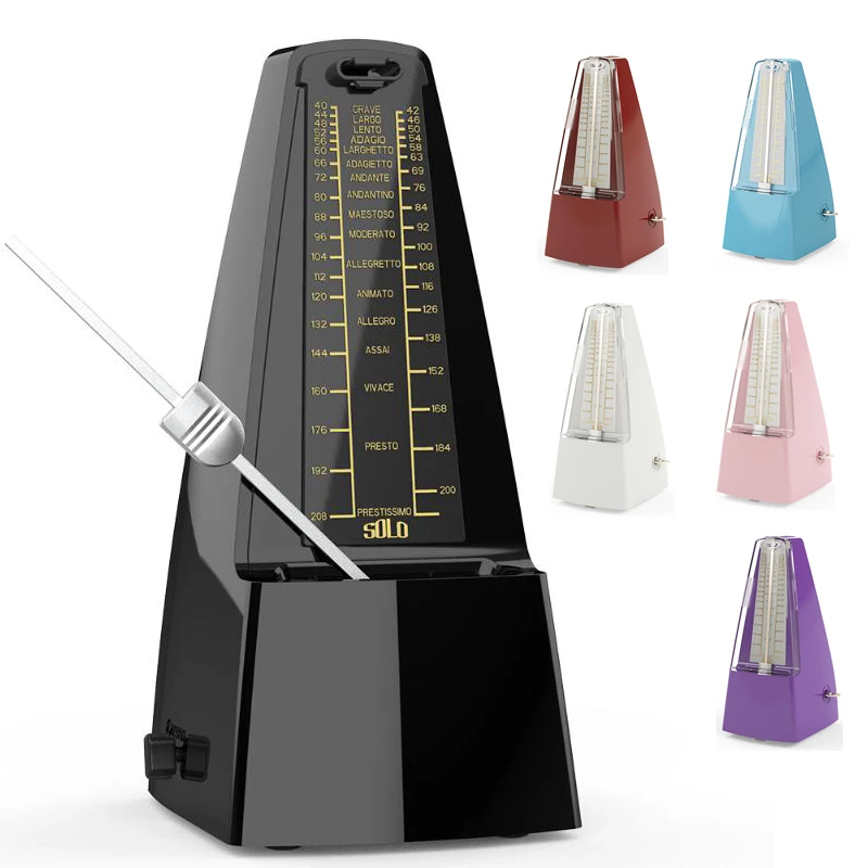 

Solo S-350 Mechanical Metronome Vintage Tower Shaped For Guitar Bass Bell Ring Tower for Guitar Bass Piano Violin Seth Thomas