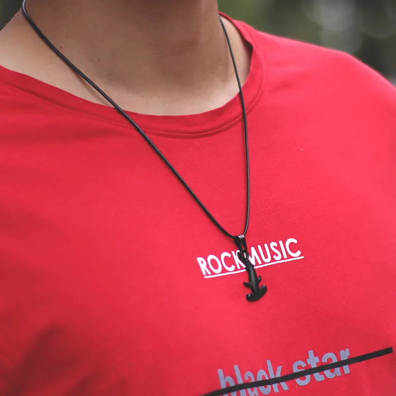 Shark Pendant Necklace for Men and Women Summer Beach Jewelry