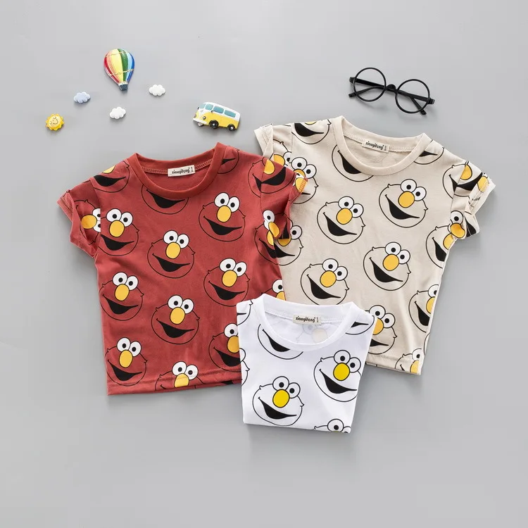 

2019 Cute Baby Boy Clothing Cute Summer T-Shirt Cartoon Children Boys Clothes for Kids Clothes