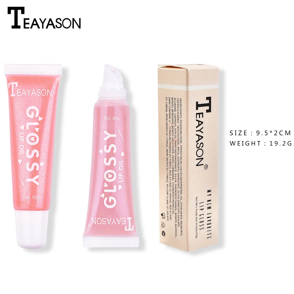 Lipgloss Waterproof Lipstick Liquid Makeup Lip Gloss Color Long Lasting Moisturizer Pink Nude Shimmer Lip Gloss
