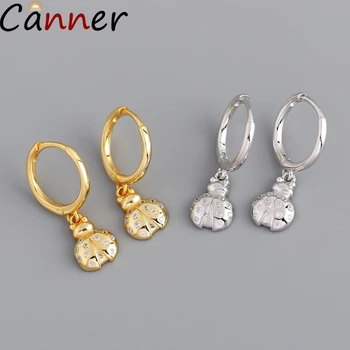 

Hot Sale Zircon Insect Ear Ring S925 Sterling Silver Earrings Firefly Earring For Women Gifts