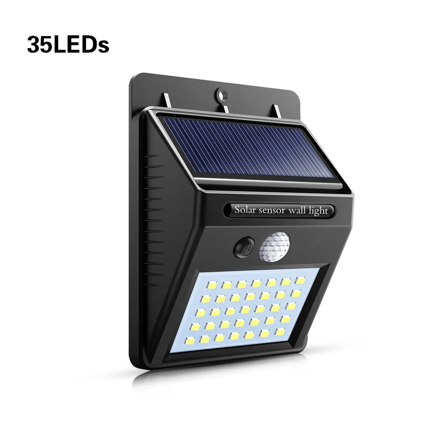 35leds Солнечный светодиодный уличный свет для дома и сада Забор PIR датчик движения обнаружения настенные лампы 35 30 20 SMD2835 светодиоды Солнечный свет водонепроницаемый - Испускаемый цвет: 35leds