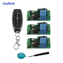 JoyDeal – Module de commutateur récepteur universel, télécommande intelligente sans fil 433MHz AC 110V 220V 1CH et émetteur RF pour lumières