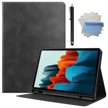 

For Samsung Galaxy TAB S7 11 Inches 2020 T870/T875 Tablet Case+Cleaning cloth+Touch pen