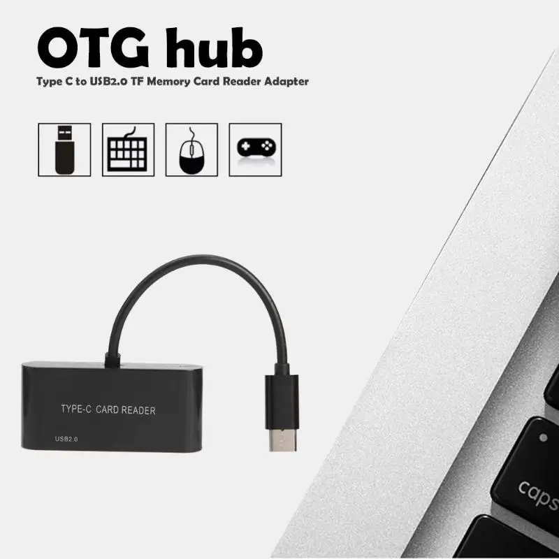 USB 3,1 type-C к USB 2,0 концентратор OTG TF считыватель карт памяти адаптер конвертер кабель Поддержка для телефонов Android компьютеры