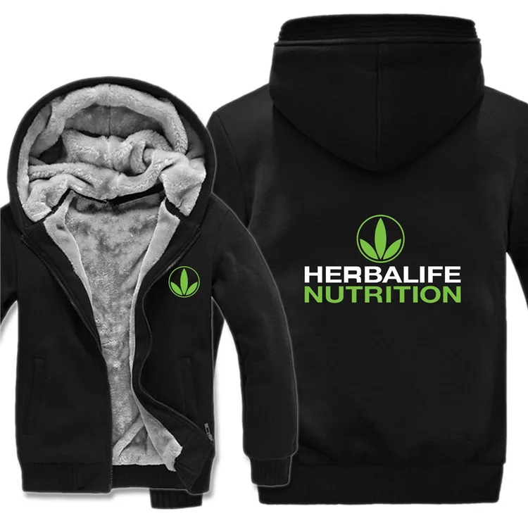 Добавки herbalife толстовки куртка Зимний пуловер Мужское пальто шерстяная подкладка флис добавки herbalife 24 толстовки - Цвет: as picture