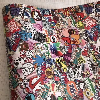 

Graffiti Sticker Bomb Vinyl Car Wrap Foil Sticker bomb PVC JDM Racing Skull Cartoon Motorbike Car Sticker Decal Wrapping