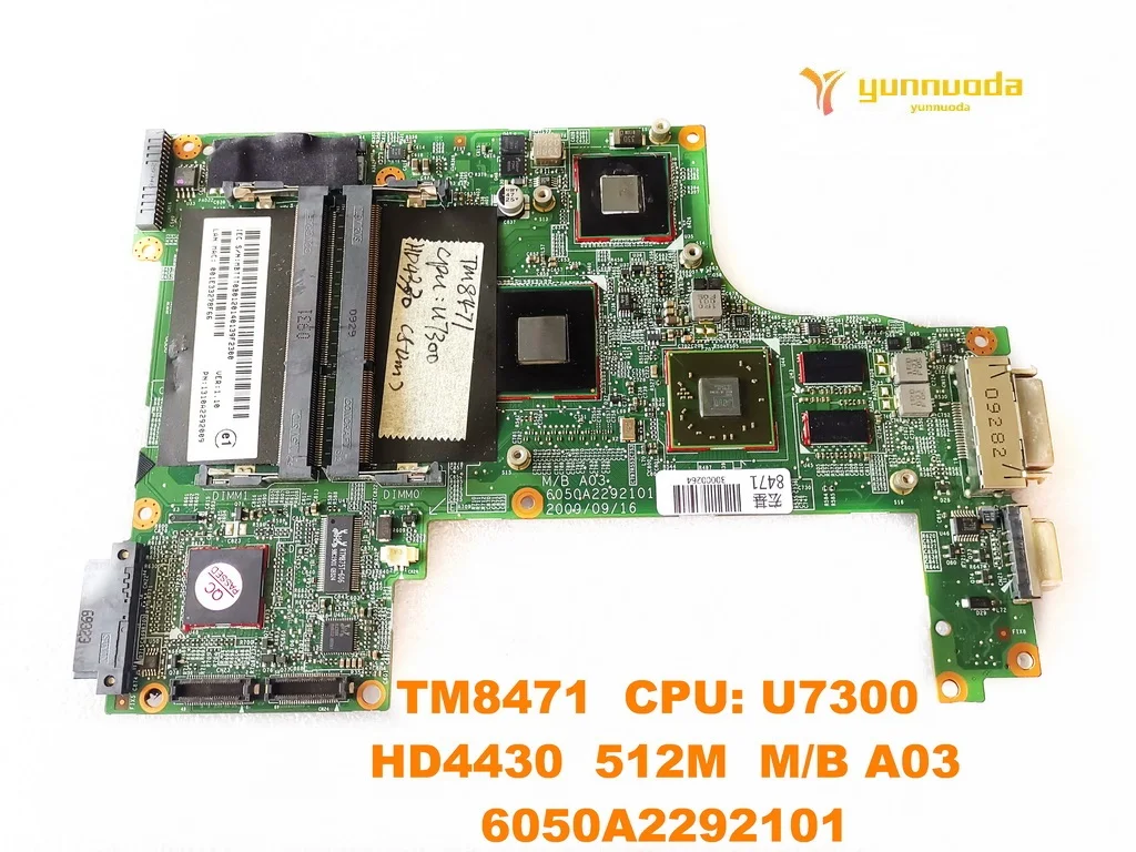Для ACER TM8471 Материнская плата ноутбука TM8471 cpu U7300 HD4430 512M MB A03 6050A2292101 протестирована хорошая